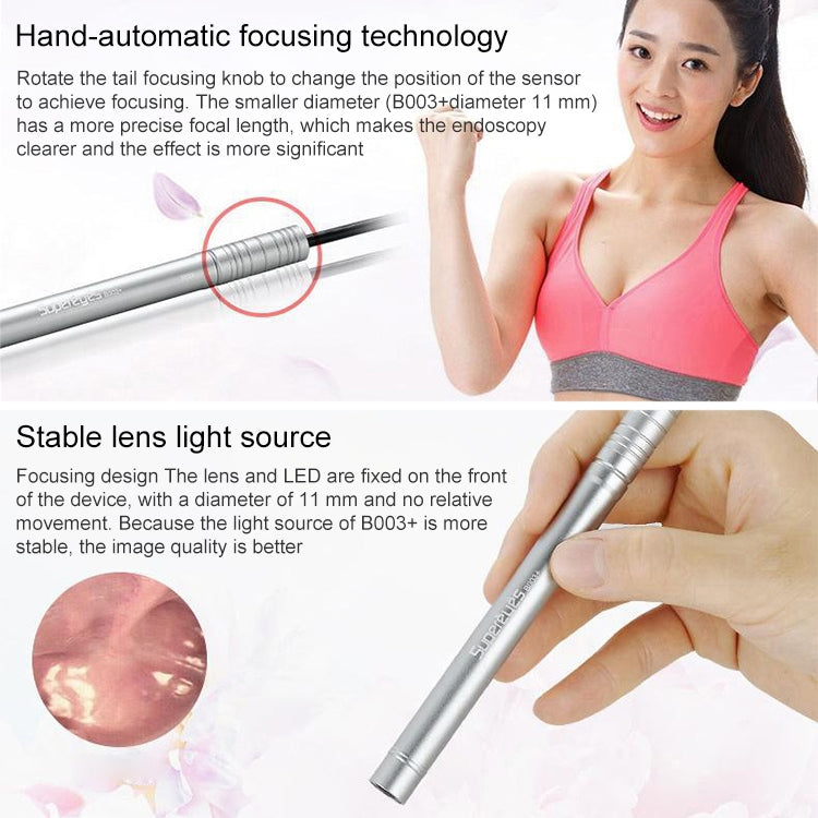 Supereyes B003+ กล้องเอนโดสโคปปากมดลูกแบบดิจิตอลอิเล็กทรอนิกส์ เครื่องมือตรวจสอบส่วนตัว กระจกตรวจสอบตัวเอง, B003+