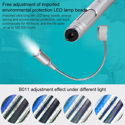 Supereyes DR01 กล้องจุลทรรศน์อิเล็กทรอนิกส์แบบปรับได้ Universal Spotlight สำหรับ HCB0990, DR01
