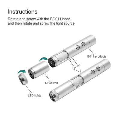 Supereyes L100 300X Telephoto เลนส์กล้องจุลทรรศน์อิเล็กทรอนิกส์อุปกรณ์เสริมเลนส์สำหรับ HCB0990, L100