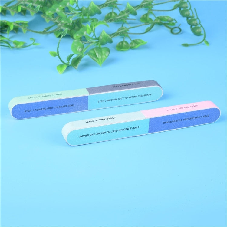 10 ชิ้นบาร์ขัดเจ็ดด้านตะไบเล็บบัฟเฟอร์ขัดสำหรับเล็บและเล็บเท้า, 1 PCS Seven Sided
