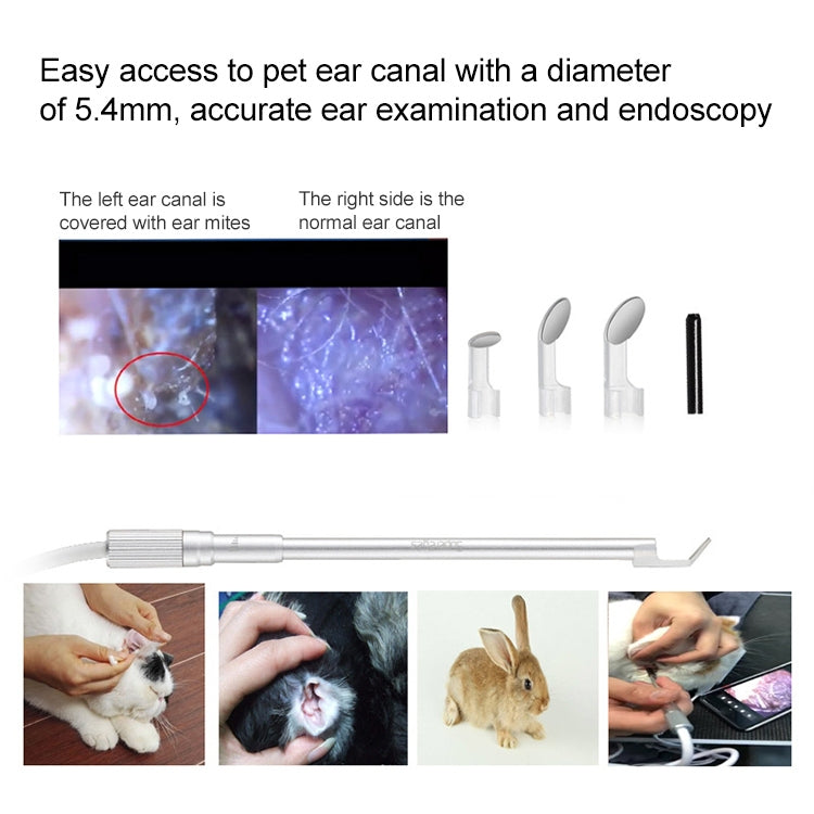 Supereyes Y003 สัตว์เลี้ยงหูช่องจมูกโพรงกันน้ำอิเล็กทรอนิกส์ดิจิตอลEndoscope, Y003
