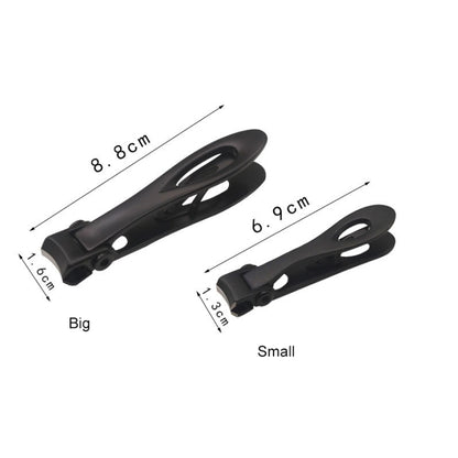 Nail Art Tool กรรไกรตัดเล็บ Stainless Steel Nail Nipper, Size: L, 8.8 x 1.6cm, Size: 8.8 x 1.6cm (Silver)