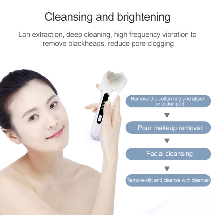 BLK-D020 Ion นำเข้าและส่งออกเครื่องมือความงามนวดหน้าเครื่องทำความร้อนการสั่นสะเทือน Ffacial Skin Care Instrument