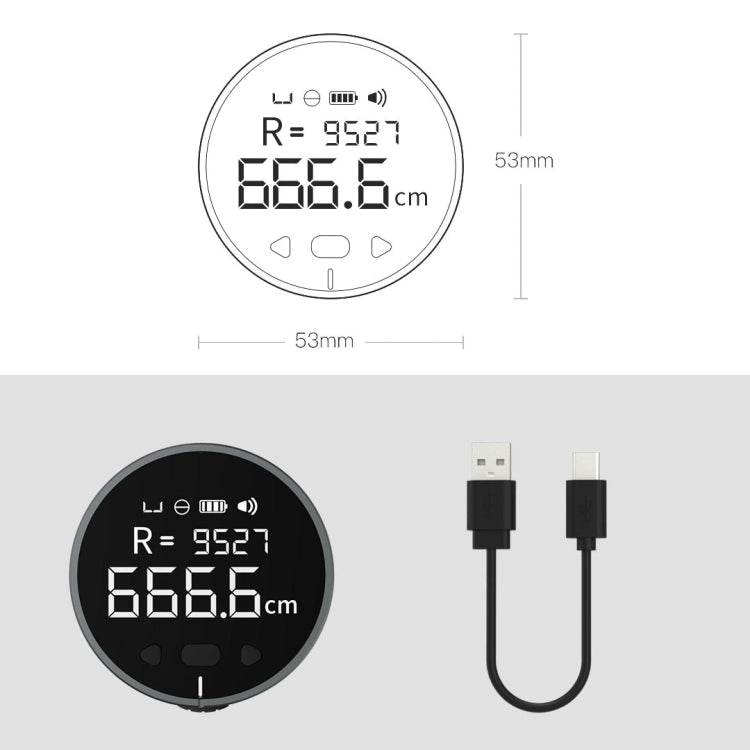Original Xiaomi Youpin Duka ไม้บรรทัดอิเล็กทรอนิกส์แบบพกพา Rangefinder หน้าจอ LCD ไม้บรรทัดดิจิตอล, Digital Ruler