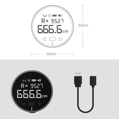 Original Xiaomi Youpin Duka ไม้บรรทัดอิเล็กทรอนิกส์แบบพกพา Rangefinder หน้าจอ LCD ไม้บรรทัดดิจิตอล, Digital Ruler