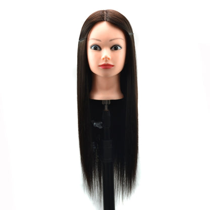 Practice Disc Hair Braided Mannequin Head วิกผมจัดแต่งทรงผมตัดหัวรุ่น, Black, Marron, Beige, Brown