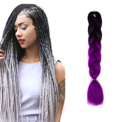 แฟชั่นสีไล่โทนสีบุคคลวิกผมถักเปียไฟเบอร์เคมี Braids ใหญ่ ความยาว: 60 ซม. (04 สีดำ + สีแดง), 04, 05, 07, 09, 10, 11, 12, 13, 14, 19, 20, 22, 23, 24, 32, 33, 39, 40, 41, 48, 52, 53, 55, 57, 58, 60