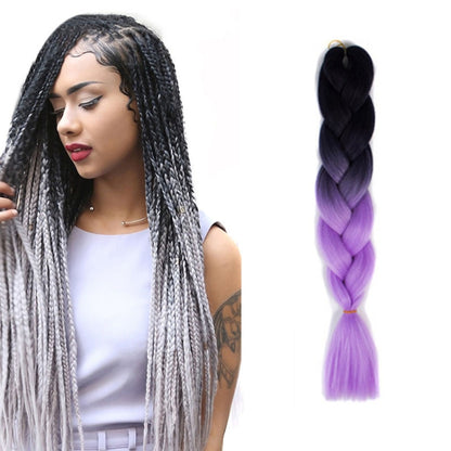 แฟชั่นสีไล่โทนสีบุคคลวิกผมถักเปียไฟเบอร์เคมี Braids ใหญ่ ความยาว: 60 ซม. (04 สีดำ + สีแดง), 04, 05, 07, 09, 10, 11, 12, 13, 14, 19, 20, 22, 23, 24, 32, 33, 39, 40, 41, 48, 52, 53, 55, 57, 58, 60