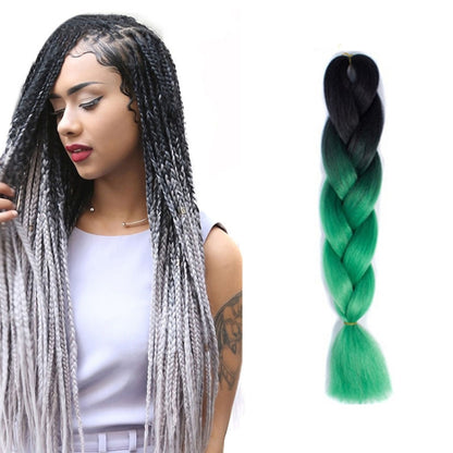 แฟชั่นสีไล่โทนสีบุคคลวิกผมถักเปียไฟเบอร์เคมี Braids ใหญ่ ความยาว: 60 ซม. (04 สีดำ + สีแดง), 04, 05, 07, 09, 10, 11, 12, 13, 14, 19, 20, 22, 23, 24, 32, 33, 39, 40, 41, 48, 52, 53, 55, 57, 58, 60