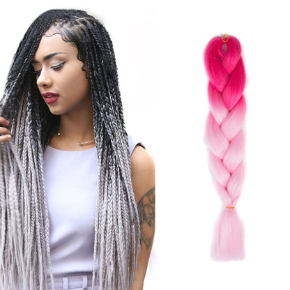 แฟชั่นสีไล่โทนสีบุคคลวิกผมถักเปียไฟเบอร์เคมี Braids ใหญ่ ความยาว: 60 ซม. (04 สีดำ + สีแดง), 04, 05, 07, 09, 10, 11, 12, 13, 14, 19, 20, 22, 23, 24, 32, 33, 39, 40, 41, 48, 52, 53, 55, 57, 58, 60