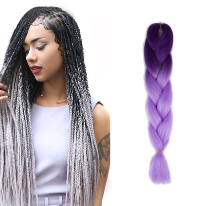 แฟชั่นสีไล่โทนสีบุคคลวิกผมถักเปียไฟเบอร์เคมี Braids ใหญ่ ความยาว: 60 ซม. (04 สีดำ + สีแดง), 04, 05, 07, 09, 10, 11, 12, 13, 14, 19, 20, 22, 23, 24, 32, 33, 39, 40, 41, 48, 52, 53, 55, 57, 58, 60