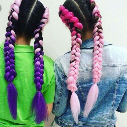 แฟชั่นสีไล่โทนสีบุคคลวิกผมถักเปียไฟเบอร์เคมี Braids ใหญ่ ความยาว: 60 ซม. (04 สีดำ + สีแดง), 04, 05, 07, 09, 10, 11, 12, 13, 14, 19, 20, 22, 23, 24, 32, 33, 39, 40, 41, 48, 52, 53, 55, 57, 58, 60