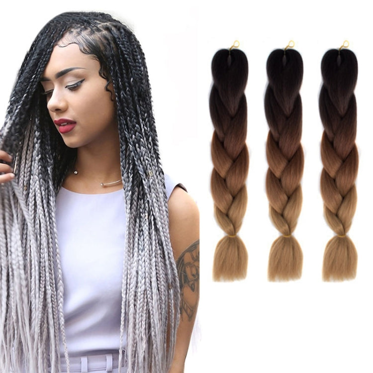 แฟชั่นสีไล่ระดับสีแต่ละวิกผมถักเปียไฟเบอร์เคมี Braids ใหญ่ ความยาว: 60 ซม.(56 สีม่วง + ทะเลสาบสีฟ้า + สีม่วงอ่อน), 21, 35, 37, 38, 44, 45, 46, 47, 49, 50, 51, 56
