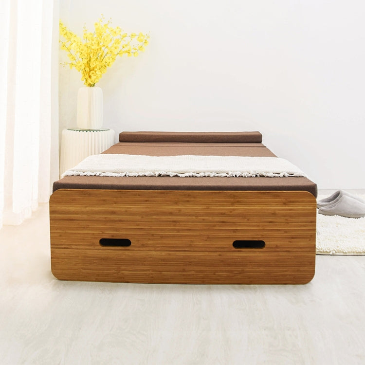 เตียงเดี่ยวพับได้ Creative ขนาดกว้าง 200x90ซม, Size: Width: 200x90cm (Grey), Size: Width: 200x90cm (Brown)