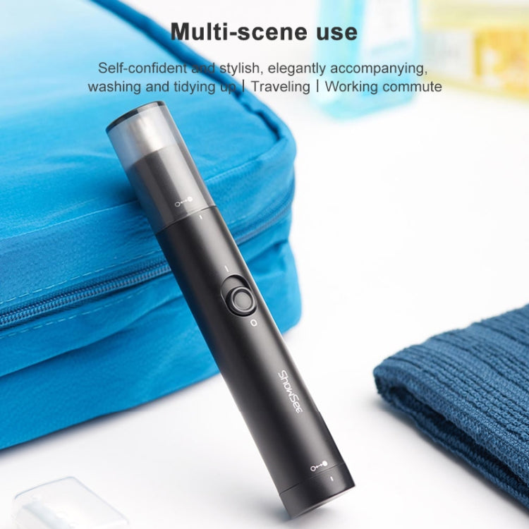 ต้นฉบับ Xiaomi Youpin ShowSee DC 1.5 โวลต์ 2 วัตต์แบบพกพากันน้ำปลอดภัยไฟฟ้าจมูกผม T Rimmer โกนใบมีด, C1-BK