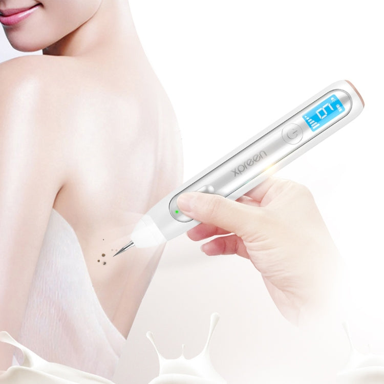 XPREEN XPRE051 Professional ไร้สายชาร์จ Mole Freckle จุดด่างดำ Tattoo Wart Removal ปากกาแท็กผิว Spot Eraser Pro Beauty Sweep Spot ปากกาชุดหน้าจอ LED และ Spotlight