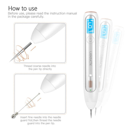 XPREEN XPRE051 Professional ไร้สายชาร์จ Mole Freckle จุดด่างดำ Tattoo Wart Removal ปากกาแท็กผิว Spot Eraser Pro Beauty Sweep Spot ปากกาชุดหน้าจอ LED และ Spotlight