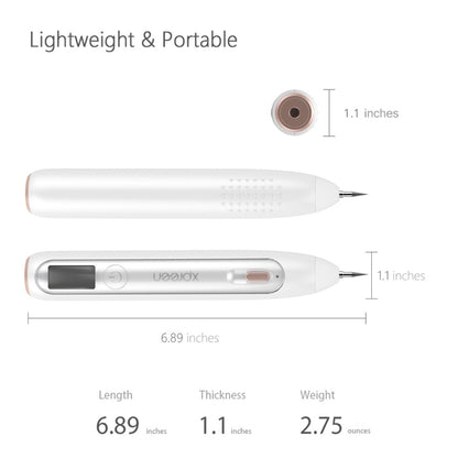XPREEN XPRE051 Professional ไร้สายชาร์จ Mole Freckle จุดด่างดำ Tattoo Wart Removal ปากกาแท็กผิว Spot Eraser Pro Beauty Sweep Spot ปากกาชุดหน้าจอ LED และ Spotlight