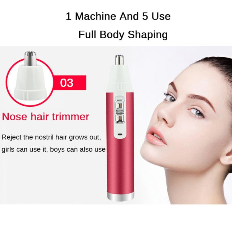 XD-3011 5 in 1 เครื่องโกนหนวดมัลติฟังก์ชั่นจมูก Trimmer เครื่องโกนหนวดคิ้ว ชุด สำหรับสุภาพสตรี