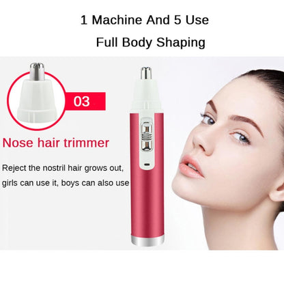 XD-3011 5 in 1 เครื่องโกนหนวดมัลติฟังก์ชั่นจมูก Trimmer เครื่องโกนหนวดคิ้ว ชุด สำหรับสุภาพสตรี