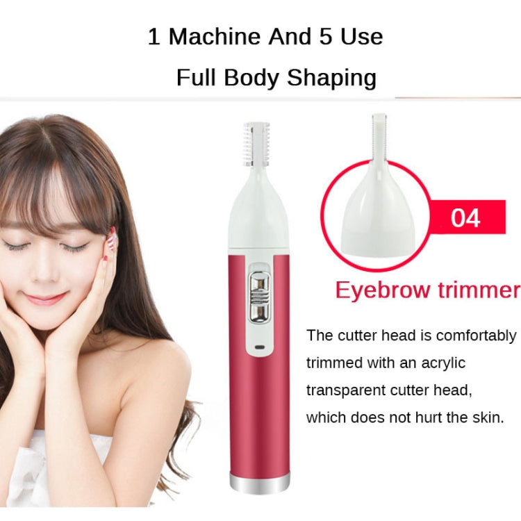XD-3011 5 in 1 เครื่องโกนหนวดมัลติฟังก์ชั่นจมูก Trimmer เครื่องโกนหนวดคิ้ว ชุด สำหรับสุภาพสตรี
