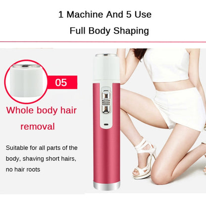 XD-3011 5 in 1 เครื่องโกนหนวดมัลติฟังก์ชั่นจมูก Trimmer เครื่องโกนหนวดคิ้ว ชุด สำหรับสุภาพสตรี