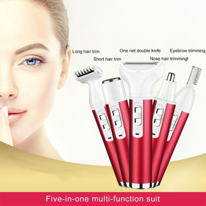 XD-3011 5 in 1 เครื่องโกนหนวดมัลติฟังก์ชั่นจมูก Trimmer เครื่องโกนหนวดคิ้ว ชุด สำหรับสุภาพสตรี