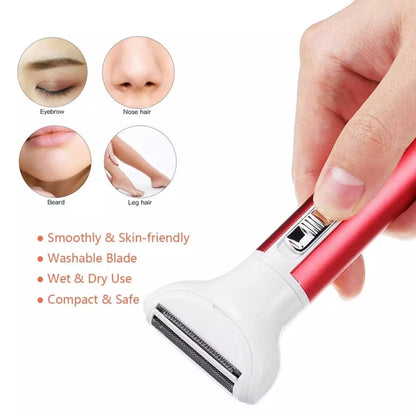XD-3011 5 in 1 เครื่องโกนหนวดมัลติฟังก์ชั่นจมูก Trimmer เครื่องโกนหนวดคิ้ว ชุด สำหรับสุภาพสตรี