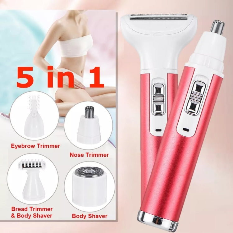 XD-3011 5 in 1 เครื่องโกนหนวดมัลติฟังก์ชั่นจมูก Trimmer เครื่องโกนหนวดคิ้ว ชุด สำหรับสุภาพสตรี