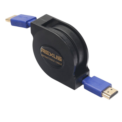 1.8 ม. HDMI 1.4 (1080P) ขั้วต่อชุบทอง HDMI ชายกับสายแบนแบบหดได้ชาย HDMI, Length: 1.8m