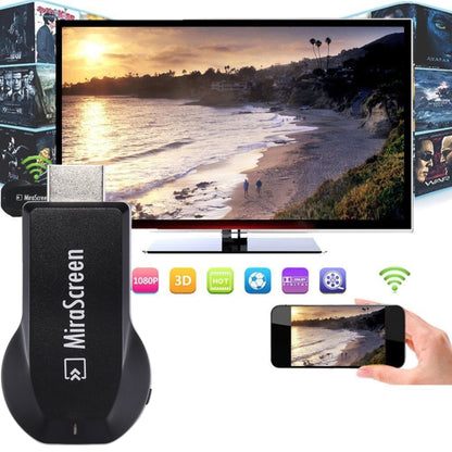 MiraScreen WiFi Display Dongle / Miracast Airplay DLNA Display Receiver Dongle อุปกรณ์มิเรอร์หน้าจอไร้สายพร้อมสาย USB 2 ใน 1