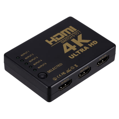 ZMT-968885 สวิตช์ HDMI 5 เป็น 1 ออก 4K * 2K HD Video Switch พร้อมรีโมทคอนโทรล, 5 into 1 out