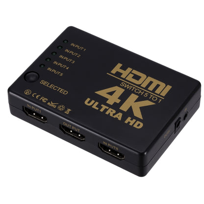 ZMT-968885 สวิตช์ HDMI 5 เป็น 1 ออก 4K * 2K HD Video Switch พร้อมรีโมทคอนโทรล, 5 into 1 out