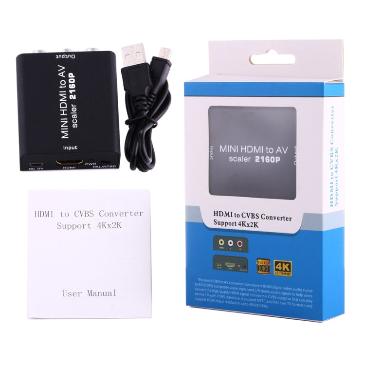 มินิ HDMI เป็น AV / CVBS ตัวแปลงสัญญาณวิดีโอคอมโพสิต, Mini HDMI to AV / CVBS