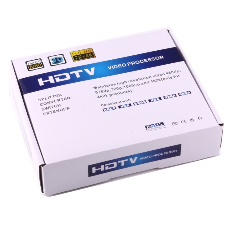 1080P HD HDMI เป็นวิดีโอ YPbPr และตัวแปลงอะแดปเตอร์เสียง R/L, HDMI to YPbPr+R/L