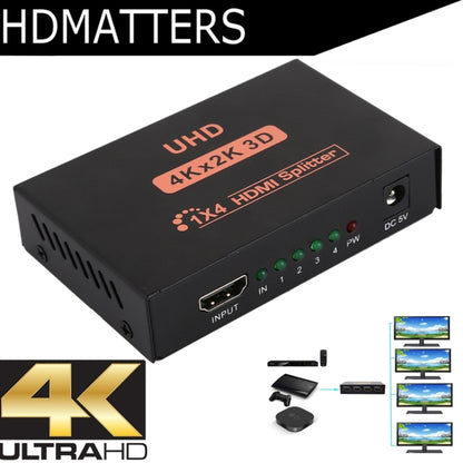 CY10 UHD 4K x 2K 3D 1 x 4 ตัวแยก HDMI, CY10
