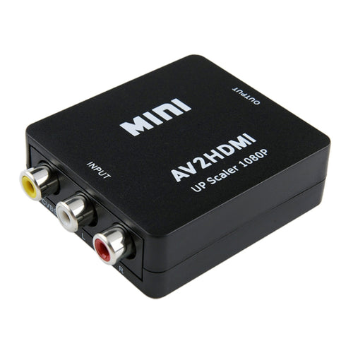HOWEI HW-2105 Mini AV CVBS/L + R อะแดปเตอร์แปลงเสียงเป็น HDMI, รองรับ Scaler 1080P, HW-2105 AV to HDMI