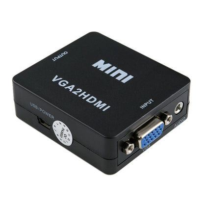 HOWEI HW-2107 HD 1080P มินิ VGA เป็น HDMI Scaler Box Audio Video Digital Converter