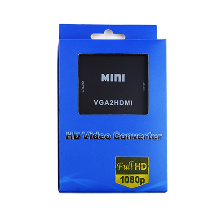 HOWEI HW-2107 HD 1080P มินิ VGA เป็น HDMI Scaler Box Audio Video Digital Converter
