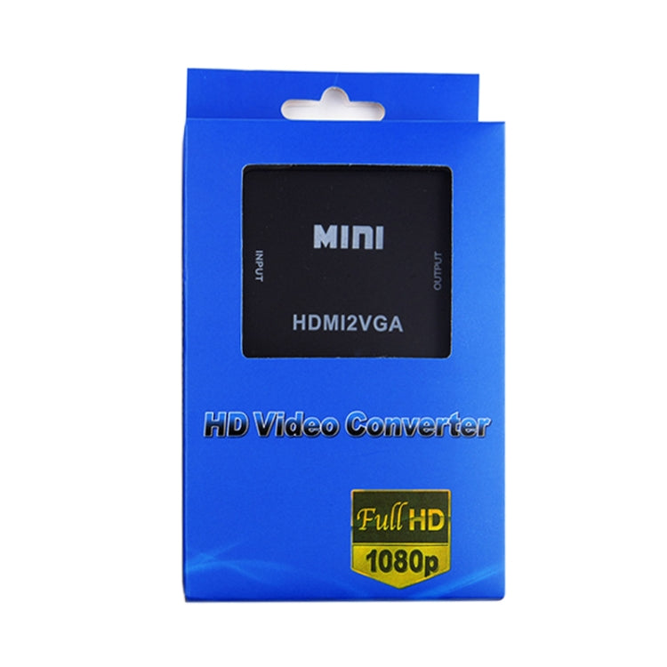 HOWEI HW-2109 มินิ HDMI เป็น VGA ตัวแปลงเสียงวิดีโอ