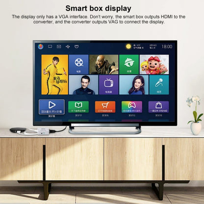 HOWEI HW-2109 มินิ HDMI เป็น VGA ตัวแปลงเสียงวิดีโอ