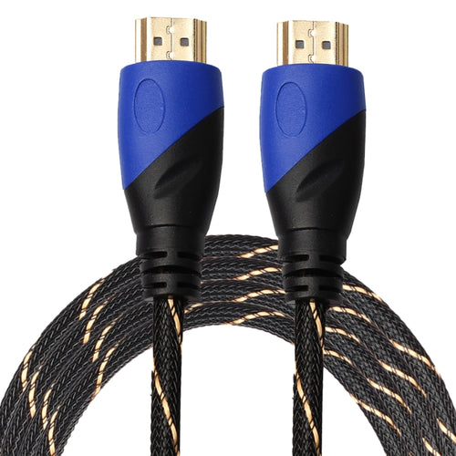 3 M HDMI 1.4 รุ่น 1080P ทอสุทธิสายสีฟ้าสีดำหัว HDMI ชายไป HDMI ชาย Audio Video CONNECTOR ADAPTER CABLE, Length: 3m
