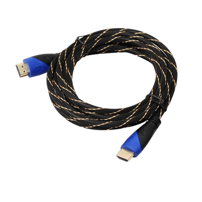 3 M HDMI 1.4 รุ่น 1080P ทอสุทธิสายสีฟ้าสีดำหัว HDMI ชายไป HDMI ชาย Audio Video CONNECTOR ADAPTER CABLE, Length: 3m