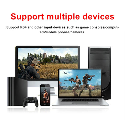 Z35 HDMI Female + Mic to HDMI Female + Audio + USB HD การ์ดจับภาพวิดีโอและเสียงพร้อม Loop, Z35