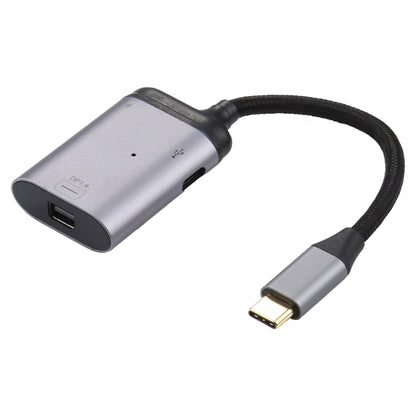 สายอะแดปเตอร์ซิงค์ข้อมูล 4K USB-C / Type-C เป็น Mini DisplayPort 1.4 + PD, Type-C to Mini DP