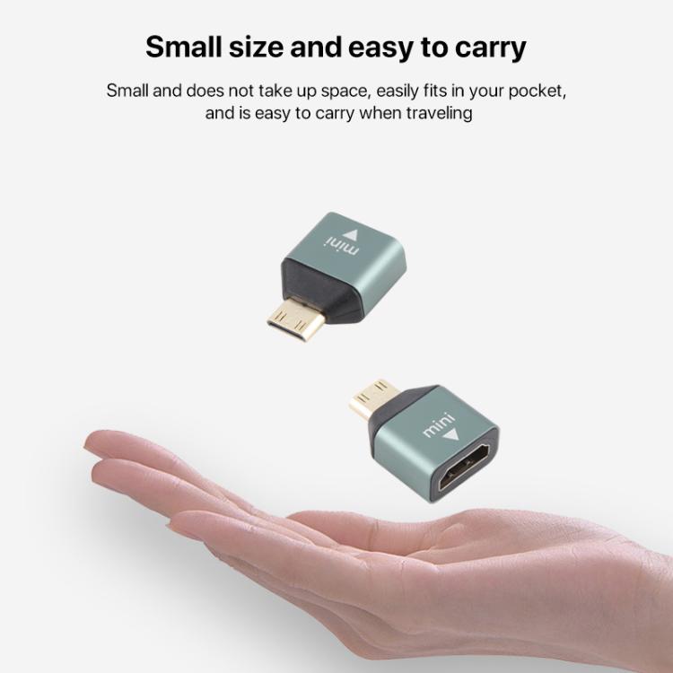 มินิ HDMI ชายกับอะแดปเตอร์หัวชุบทองหญิง HDMI, Mini HDMI Male to HDMI Female