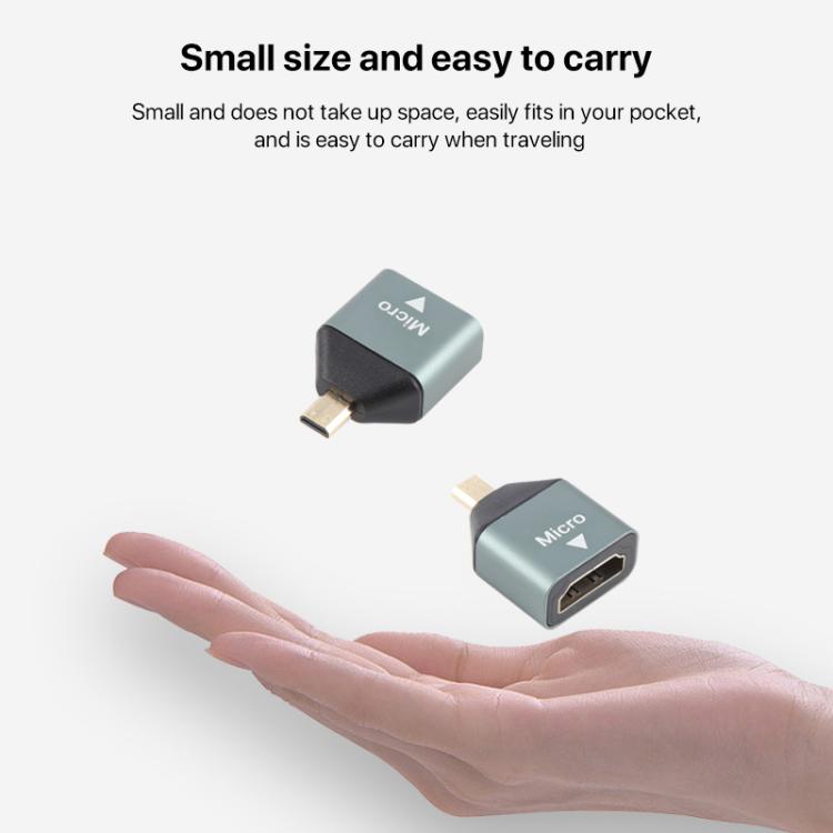 มินิ HDMI ชายกับอะแดปเตอร์หัวชุบทองหญิง HDMI, Micro HDMI Male to HDMI Female