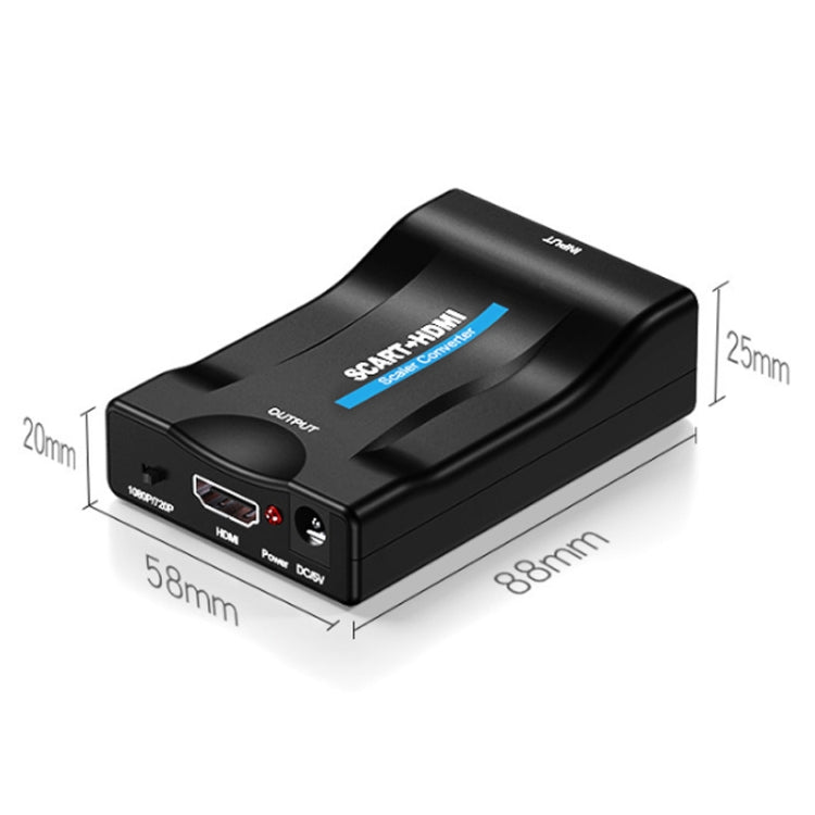 SCART เป็น HDMI HDTV1080P ตัวแปลง HD, SCART to HDMI