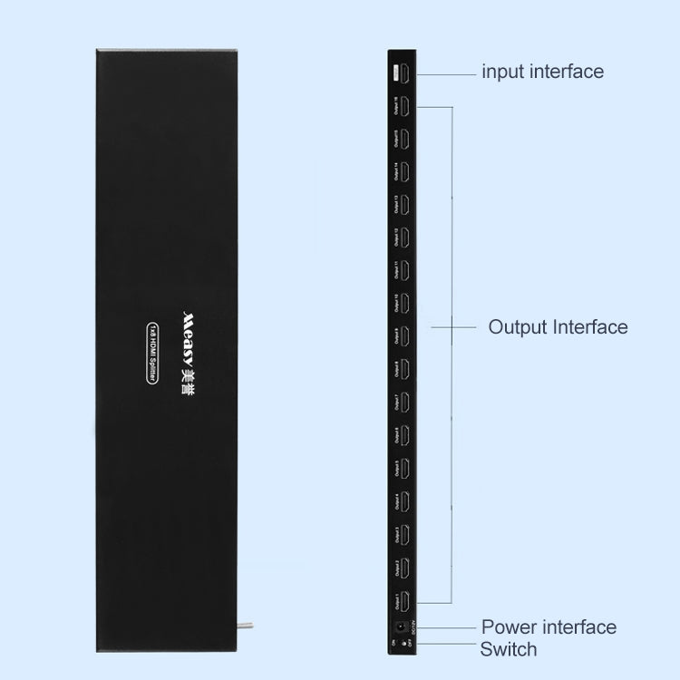 Measy SPH116 1 ถึง 16 4K HDMI 1080P สลับตัวแยกการแสดงผลพร้อมกัน, 1 to 16, AU Plug, 1 to 16, EU Plug, 1 to 16, UK Plug, 1 to 16, US Plug