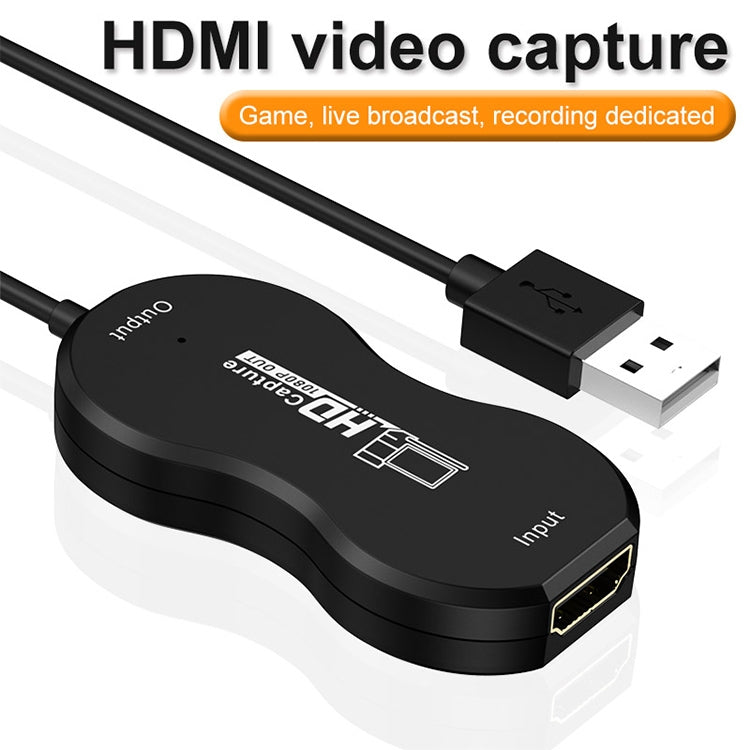 USB 2.0 ถึง HDMI HD วิดีโอเกมจับภาพการตรวจสอบการบันทึกสด